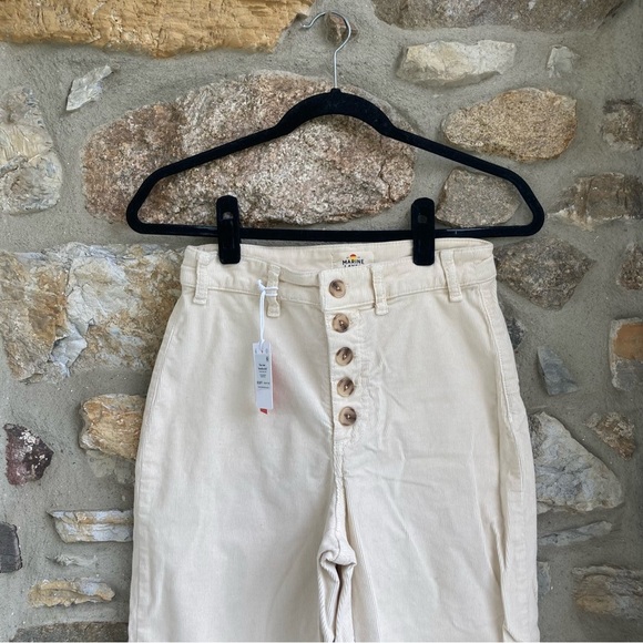 NWT Marine Layer Bridget Button Fly Corduroy Ankle Pants Womens 4 - Picture 3 of 13